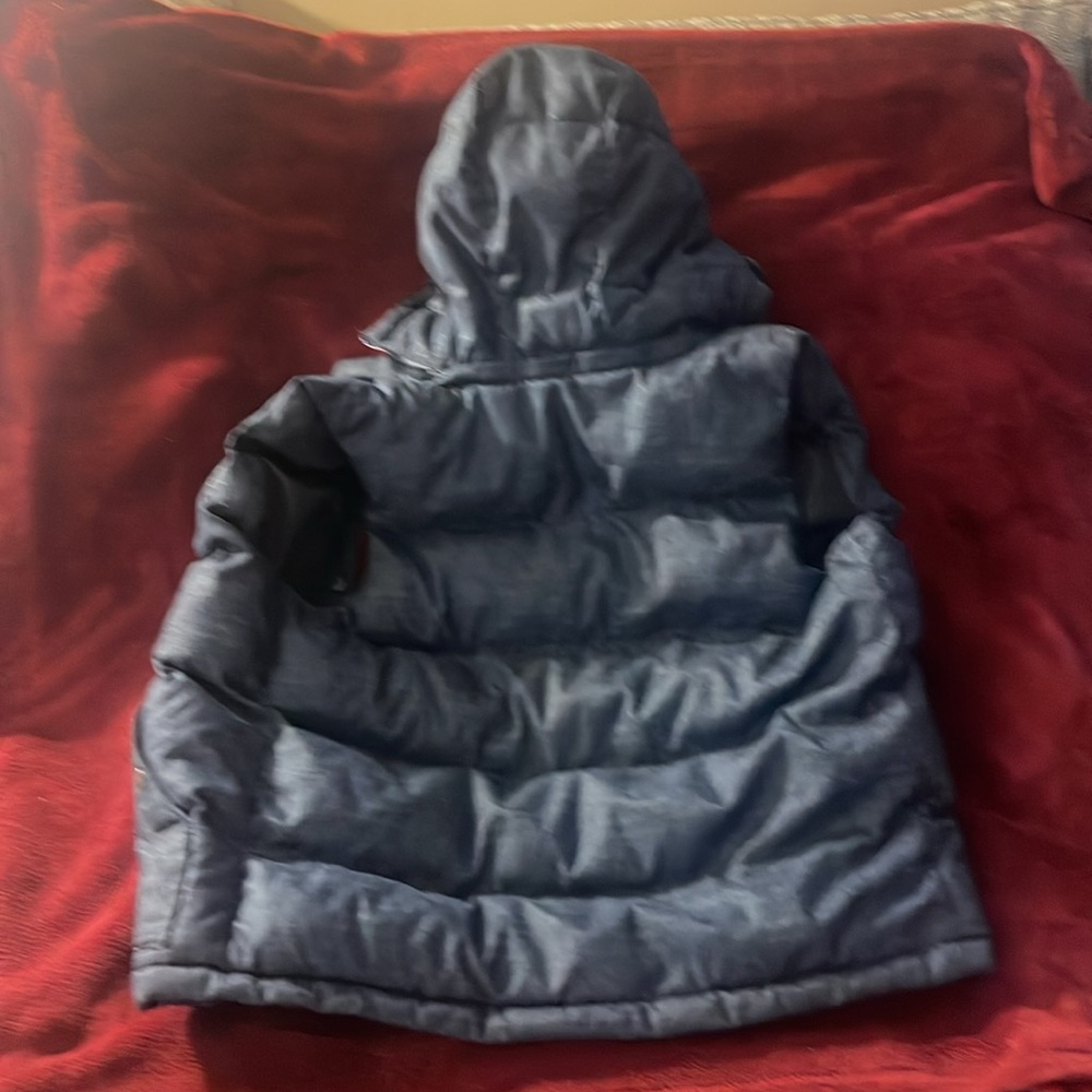 Old Navy, small navy blue hoodie vest - Picture 4 of 4